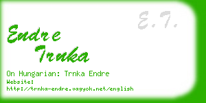 endre trnka business card